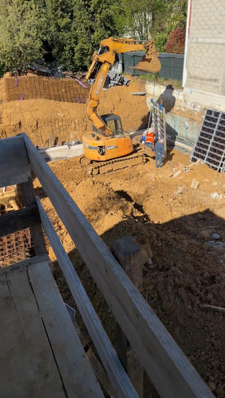 Chantier structure à Massy